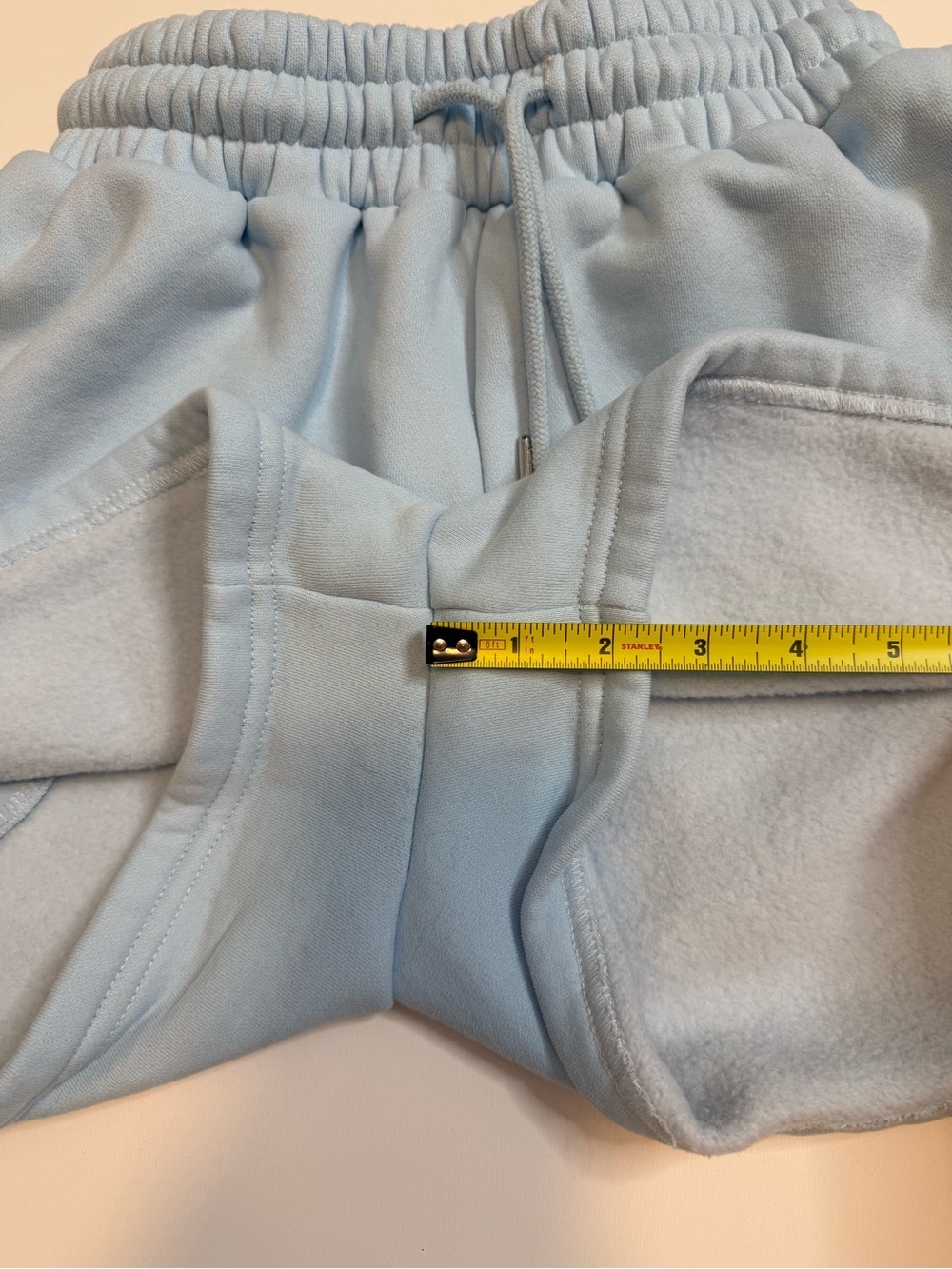 Comfrt Collection Pastel Edit Fleece Lounge Shorts Blue Size Small - Picture 7 of 10
